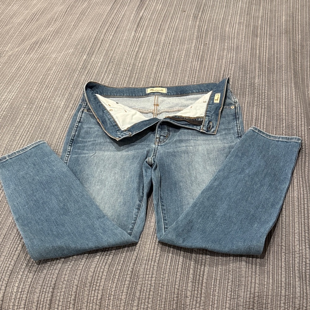 Madewell Women's 10” High Rise Skinny Crop Blue Jeans